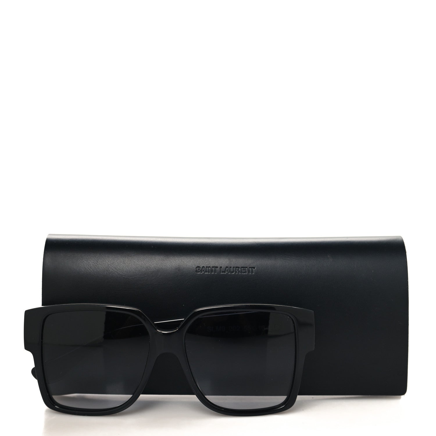 Saint Laurent Acetate Square SLM9 002 Sunglasses Black 7 of 7