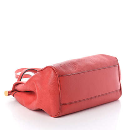 Dolce & Gabbana Calfskin Dauphine Large Miss Sicily Satchel Red 4 of 9
