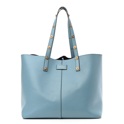 Versace Calfskin Palazzo Tote Light Blue 4 of 10