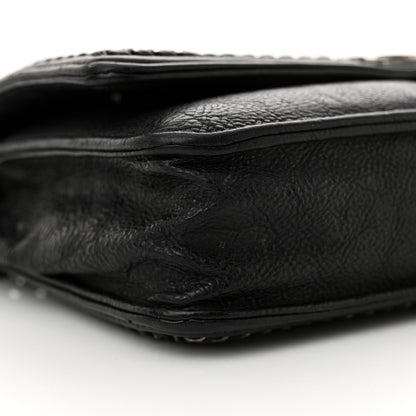 Chanel Calfskin Quilted Chain Around Boy Wallet On Chain WOC Black 9 of 14
