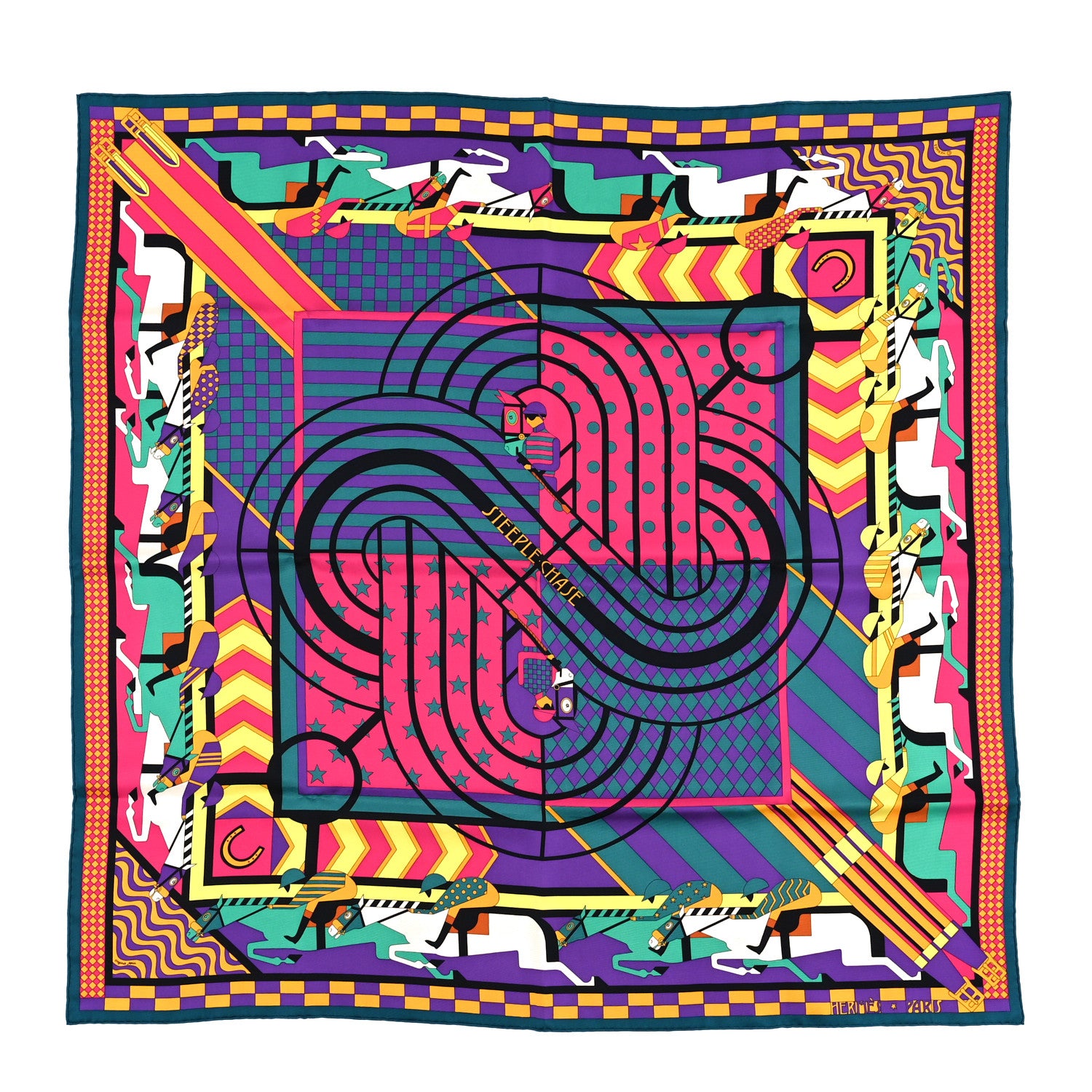 Hermes Silk Steeple Chase Scarf 90 1 of 3