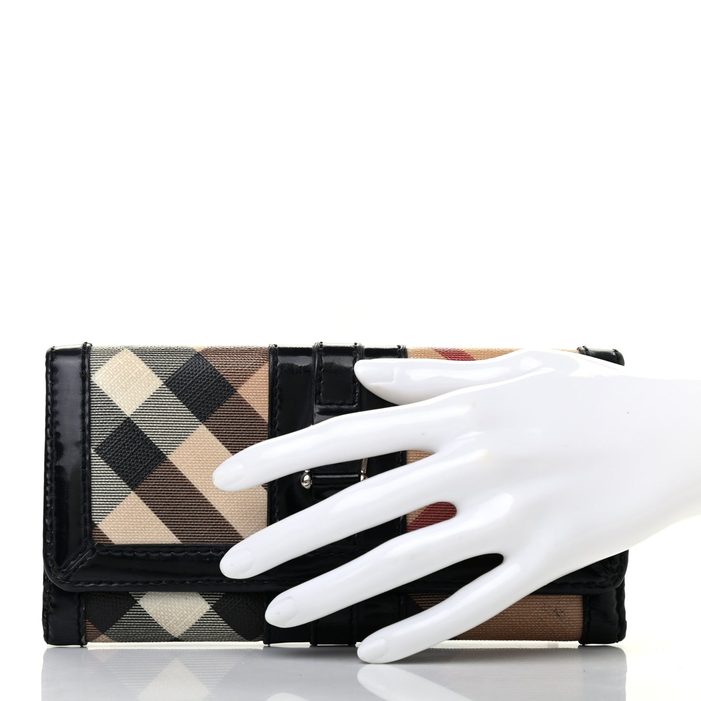Nova Check Continental Wallet Black