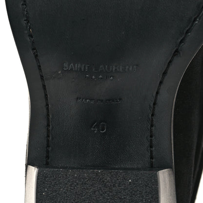 Saint Laurent Suede Eastwood 45 Ankle Boots 40 Black 7 of 8