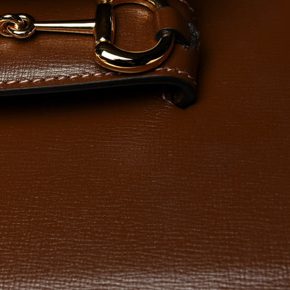 Gucci Azalea Calfskin Horsebit 1955 Shoulder Bag Brown Sugar 12 of 13