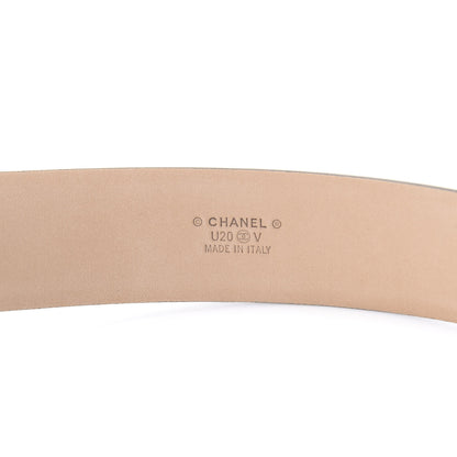 Chanel Calfskin Belt 95 38 Black 3 of 9