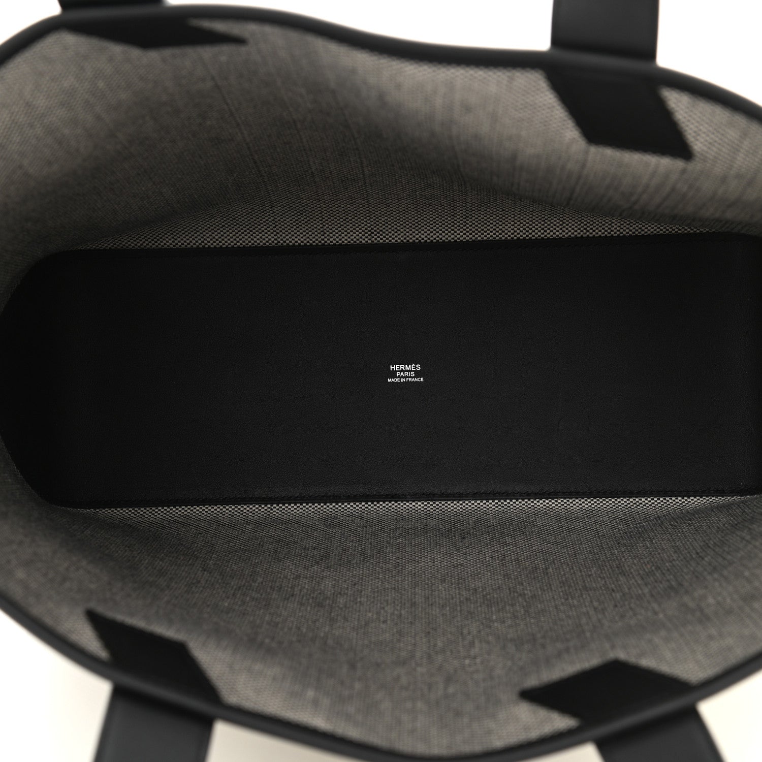 Hermes Swift H Canvas Cabas H En Biais 40 Black Ecru 5 of 10