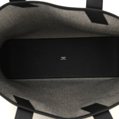 Hermes Swift H Canvas Cabas H En Biais 40 Black Ecru 5 of 10