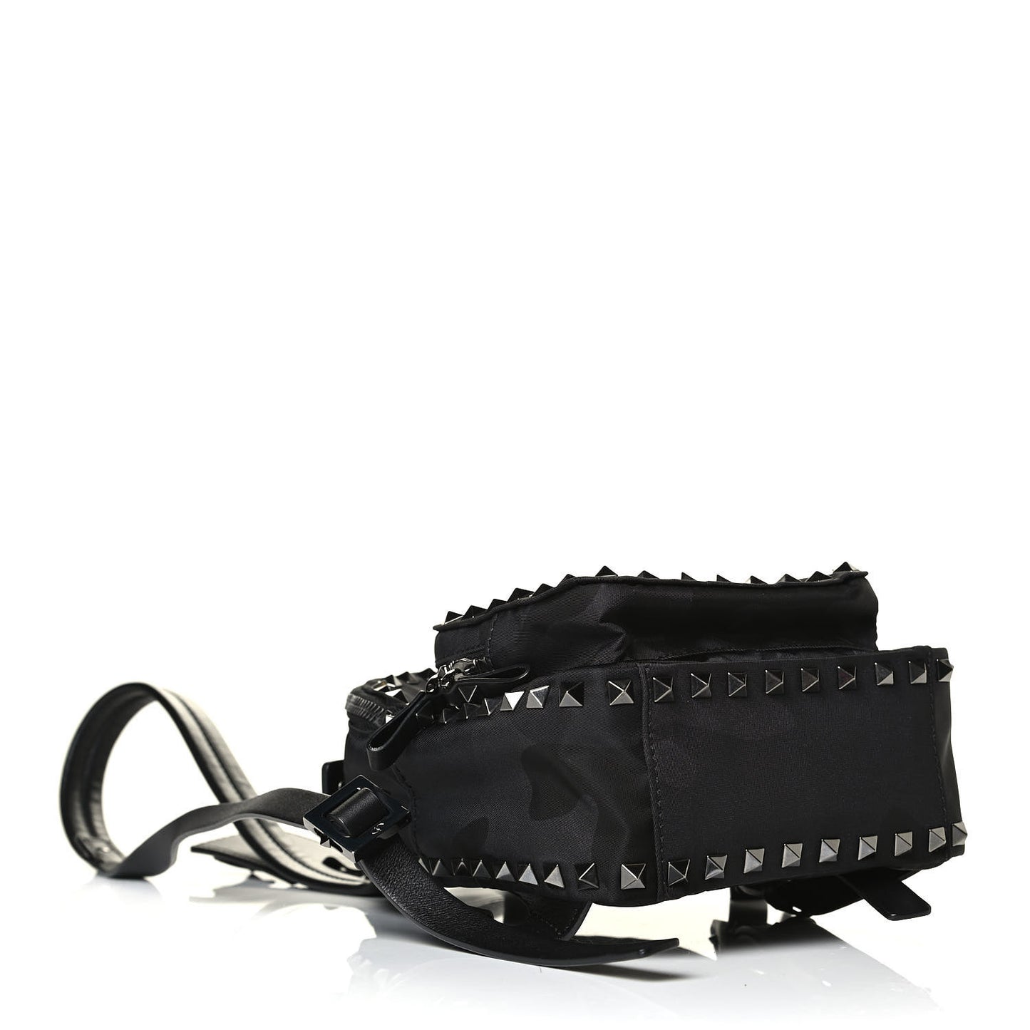 Nylon Camubutterfly Mini Backpack Black