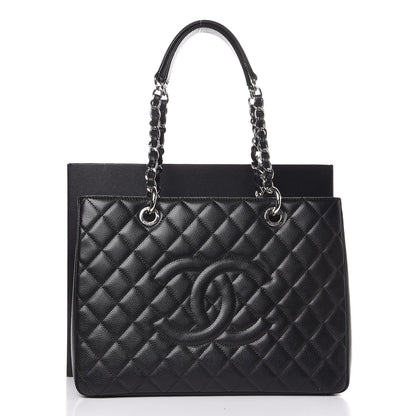 Chanel Caviar Quilted Grand Shopping Tote GST Black 9 of 9