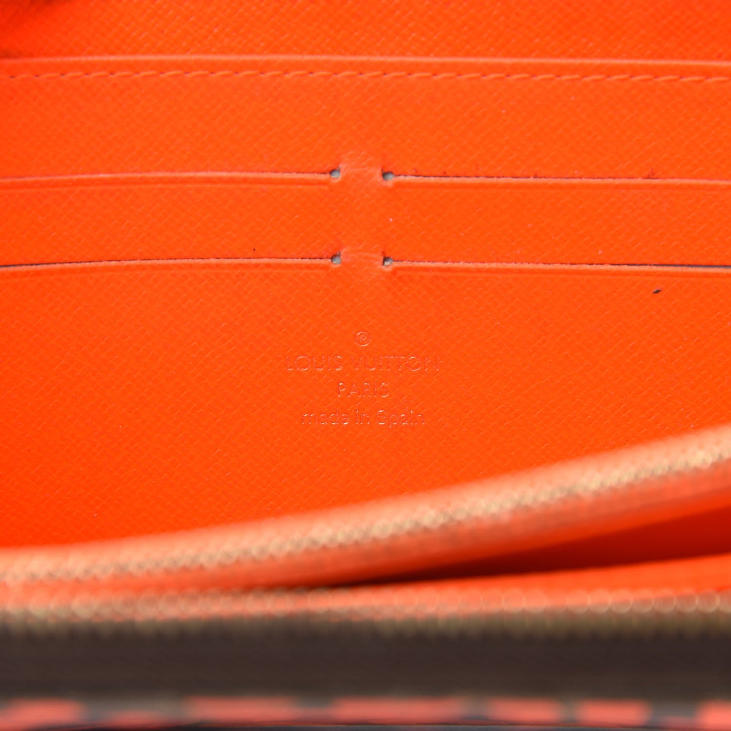 Monogram Graffiti Zippy Wallet Orange