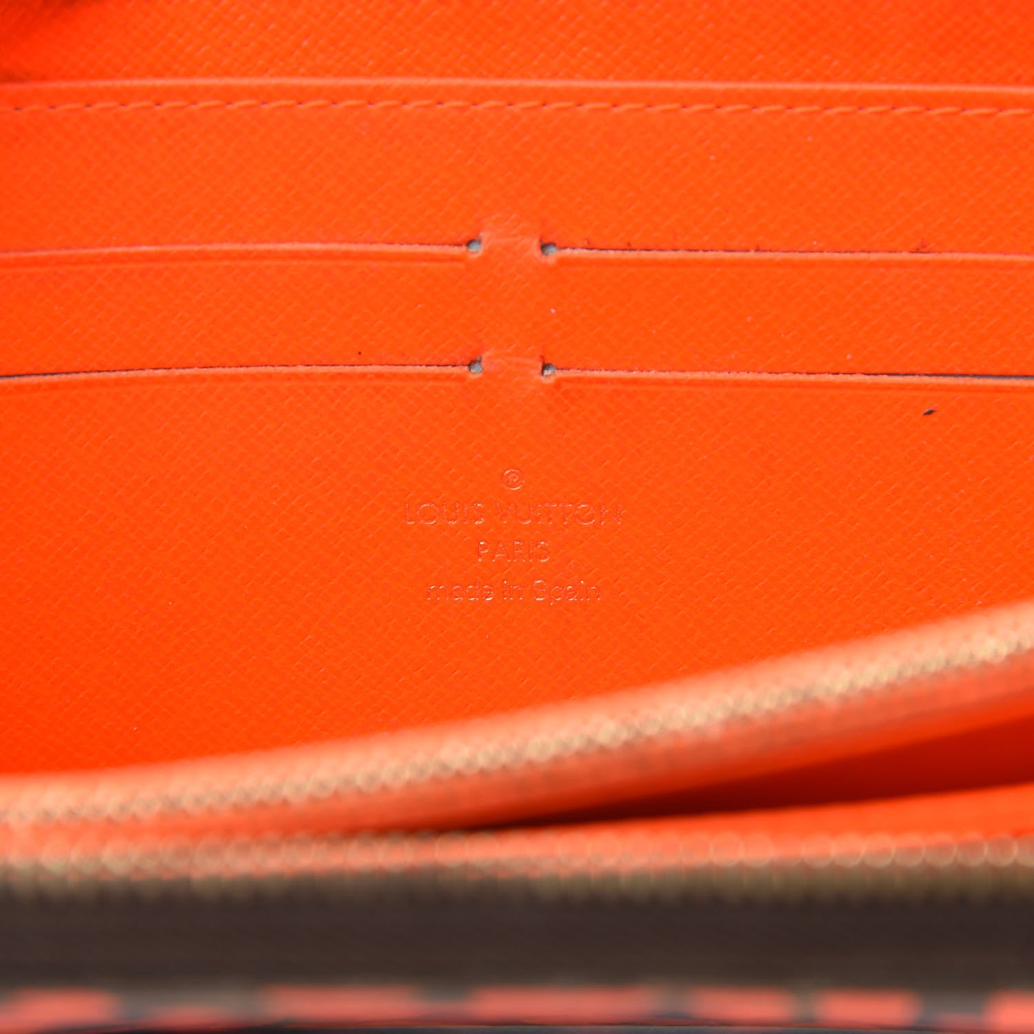 Louis Vuitton Monogram Graffiti Zippy Wallet Orange 6 of 14