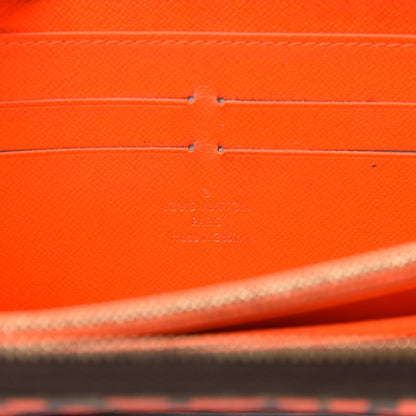 Louis Vuitton Monogram Graffiti Zippy Wallet Orange 6 of 14