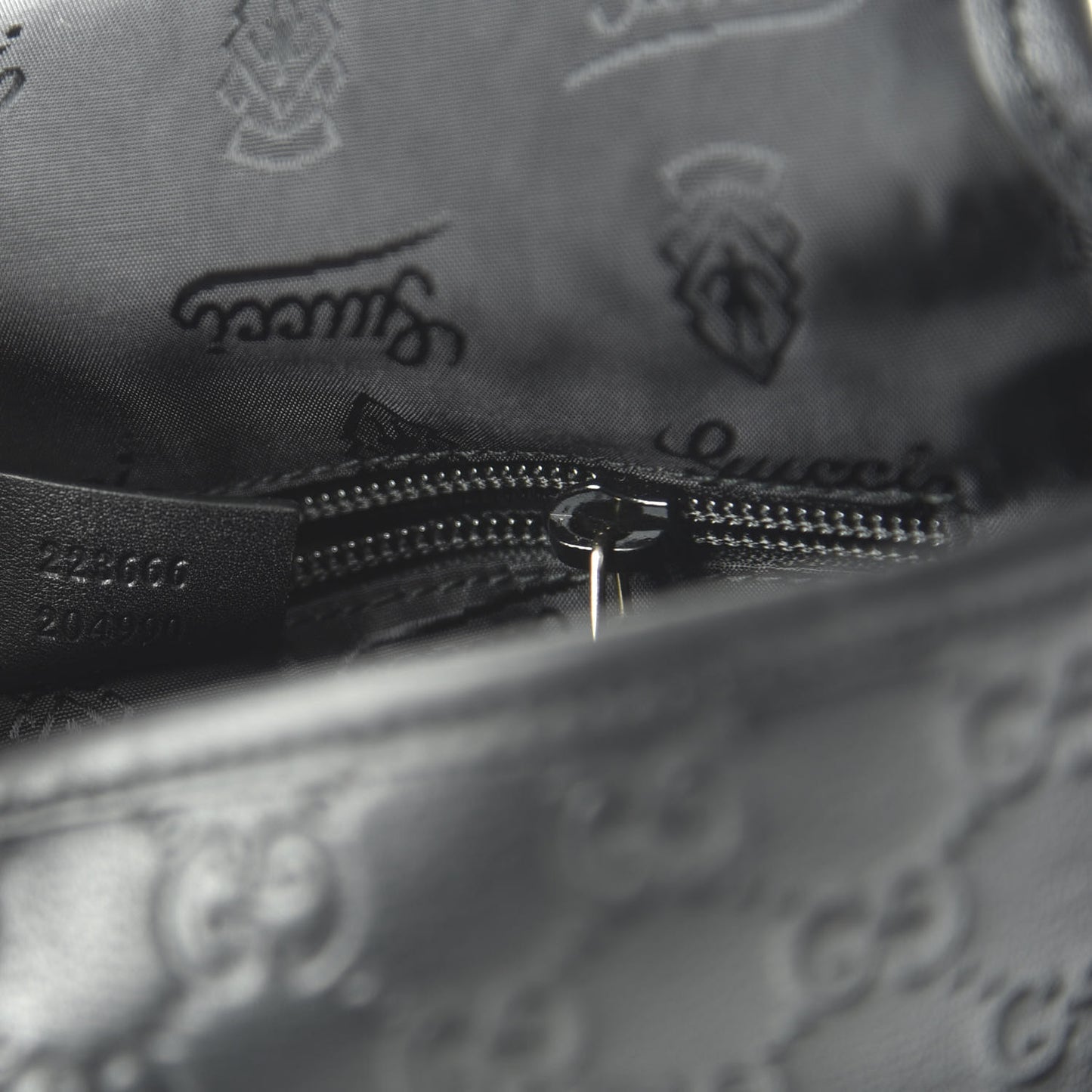 Guccissima Small Flap Messenger Bag Black