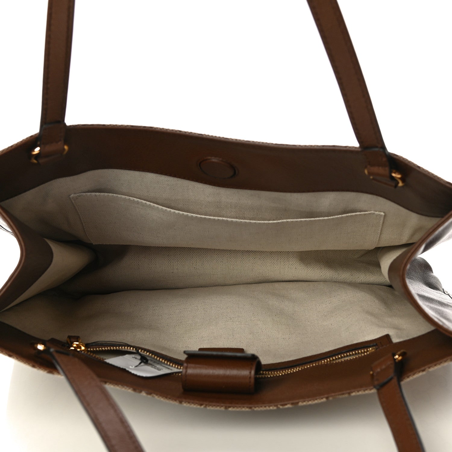 Gucci Monogram Horsebit 1955 Tote Bag Beige Brown Sugar 5 of 11