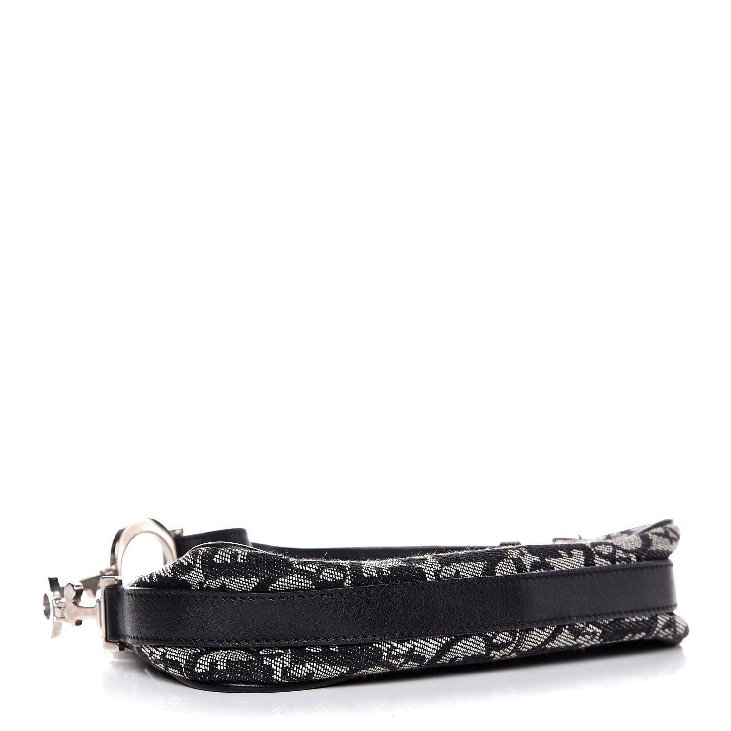 Christian Dior Monogram Shoulder Bag Black 4 of 7