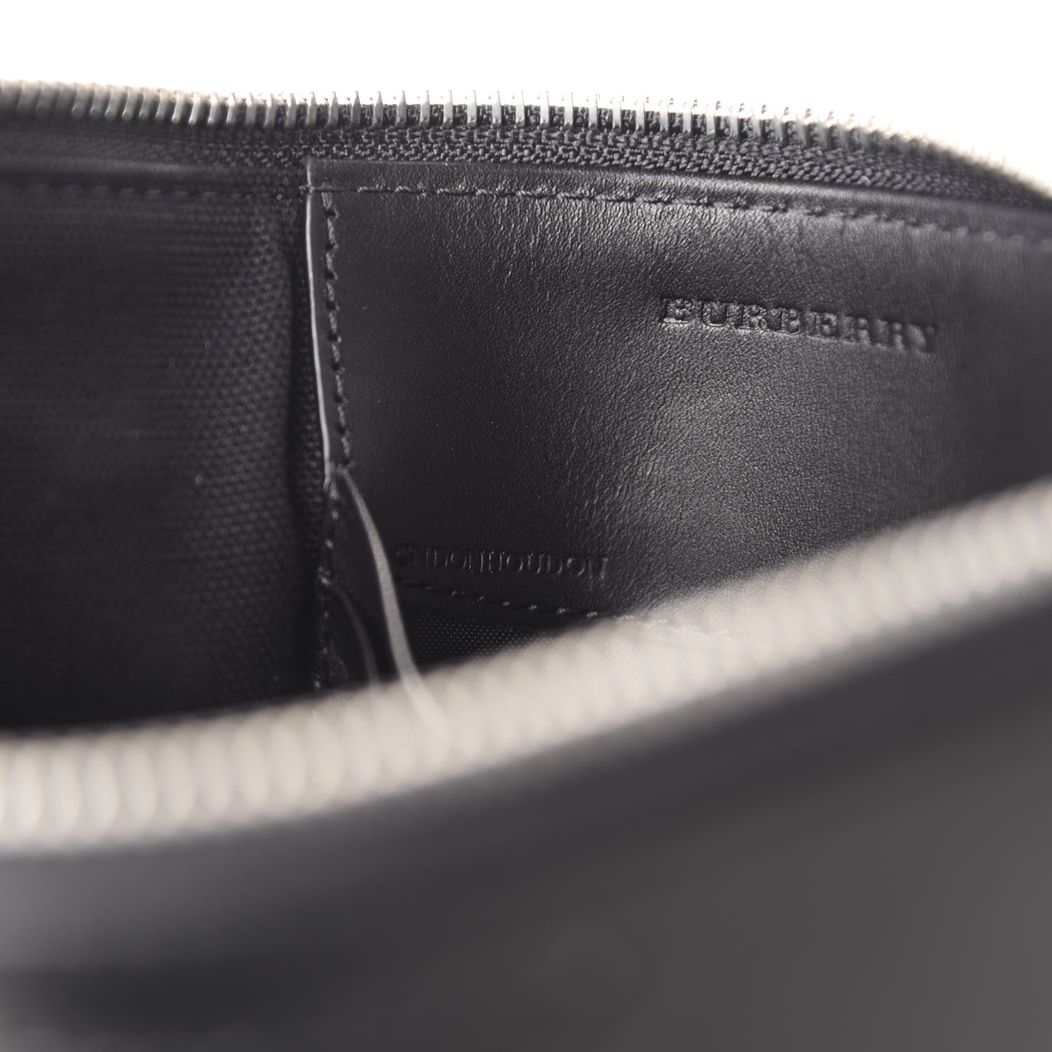 Burberry Mega Check Peyton Crossbody Clutch Bag Black 10 of 12