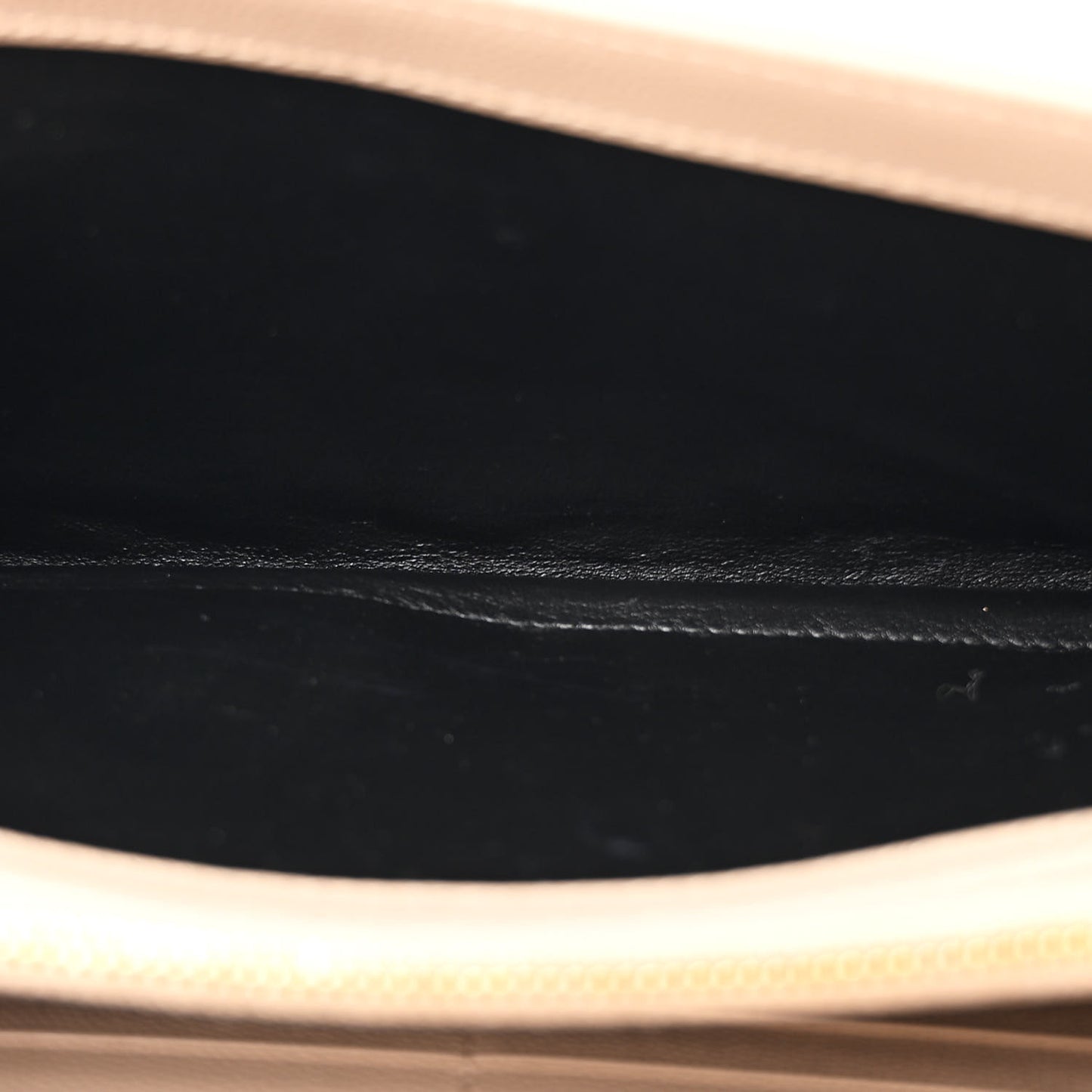 Grain De Poudre Matelasse Chevron Monogram Chain Wallet Dark Beige