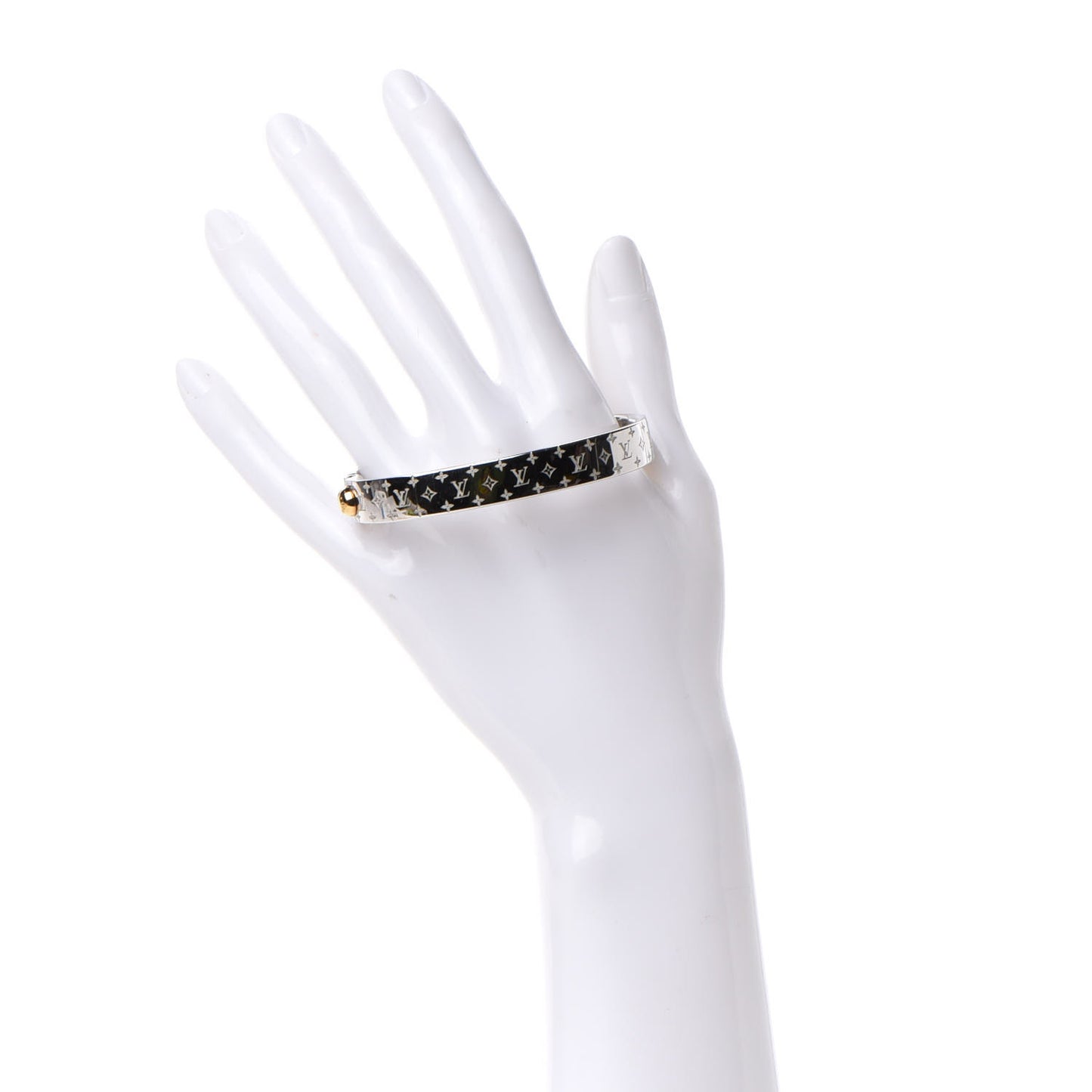 Palladium Monogram Nanogram Cuff M