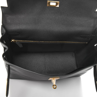 Hermes Togo Kelly Retourne 35 Black 8 of 36