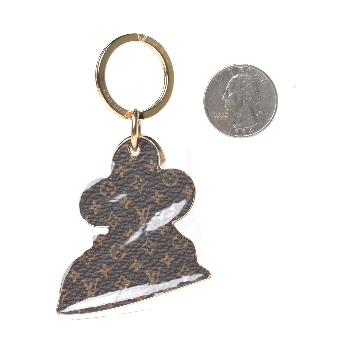 Monogram Metal Christmas Vivenne Bag Charm Key Holder