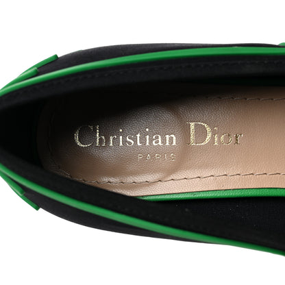 Christian Dior Neoprene Rubber Dior Roller Ballerina Flat 39.5 Black Green 7 of 12
