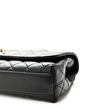 Chanel Caviar Quilted Maxi East West Coco Handle Flap Black 10 of 11