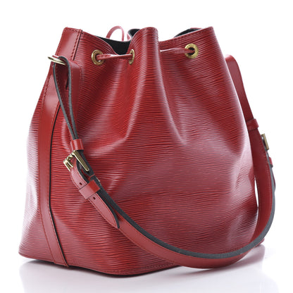Louis Vuitton Epi Petit Noe Castillan Red 3 of 17