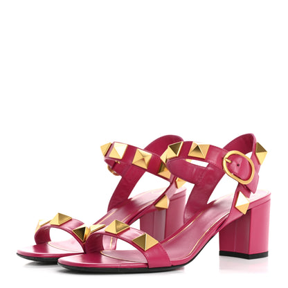 Valentino Garavani Calfskin Roman Stud 60mm Sandals 40 Blossom 4 of 12