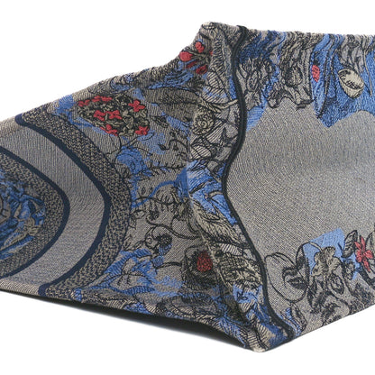 Christian Dior Canvas Embroidered Large Toile de Jouy Voyage Book Tote Blue Multicolor 9 of 10