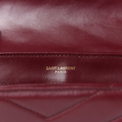 Saint Laurent Calfskin Y Quilted Monogram Toy Loulou Monogram Crossbody Bag Rouge Legion 8 of 9