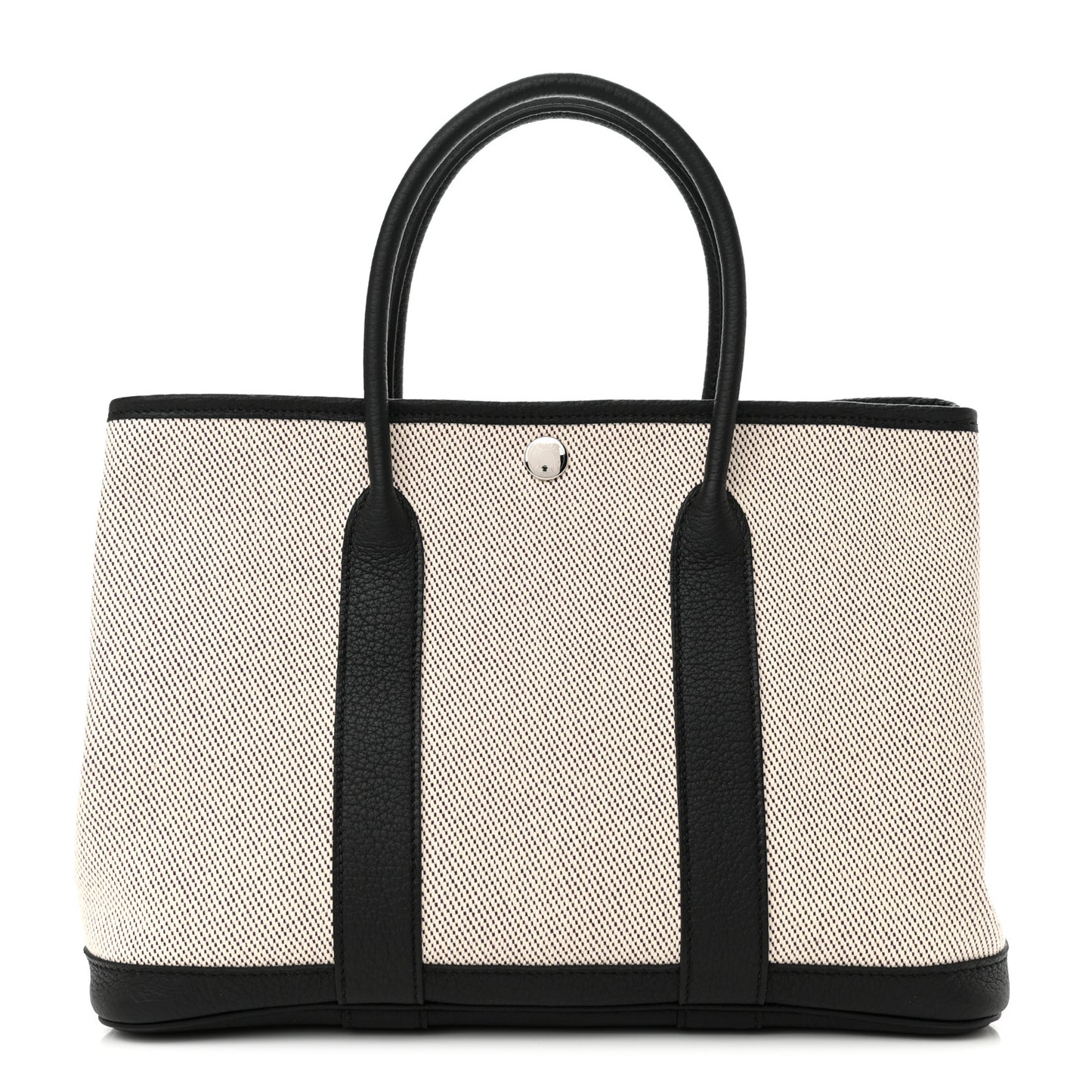 Twill H Negonda Garden Party 30 TPM Tote Ecru Black Cassis
