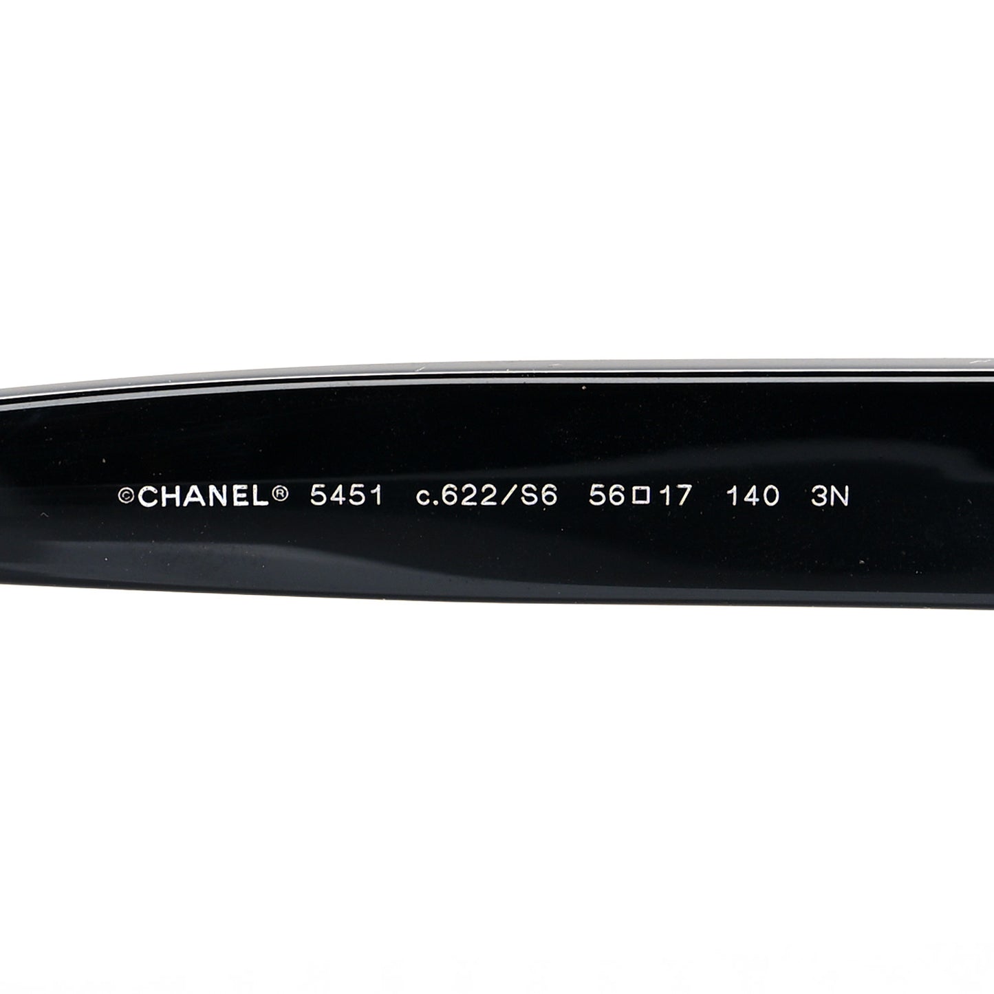 Acetate Sequin Round Sunglasses 5451 Black