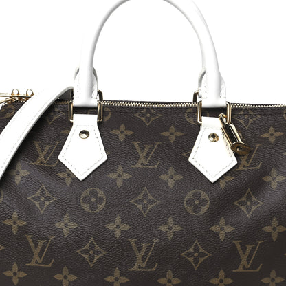 Louis Vuitton Monogram LV Match Speedy Bandouliere 25 White 7 of 9