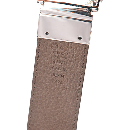Gucci Calfskin 1973 Reversible Belt 85 34 Black Brown 6 of 6