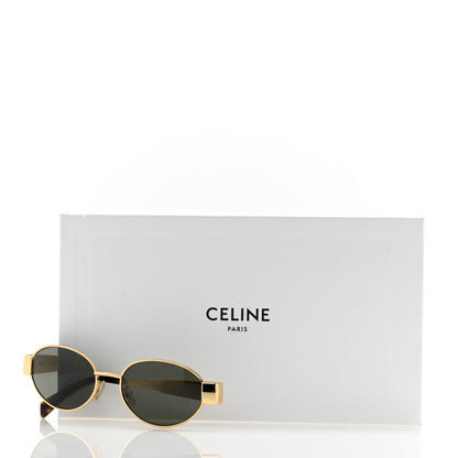 Celine Metal Triomphe 01 Sunglasses CL40235U Gold Green 7 of 7