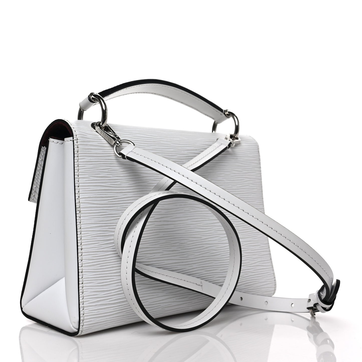 Epi Pochette Grenelle White