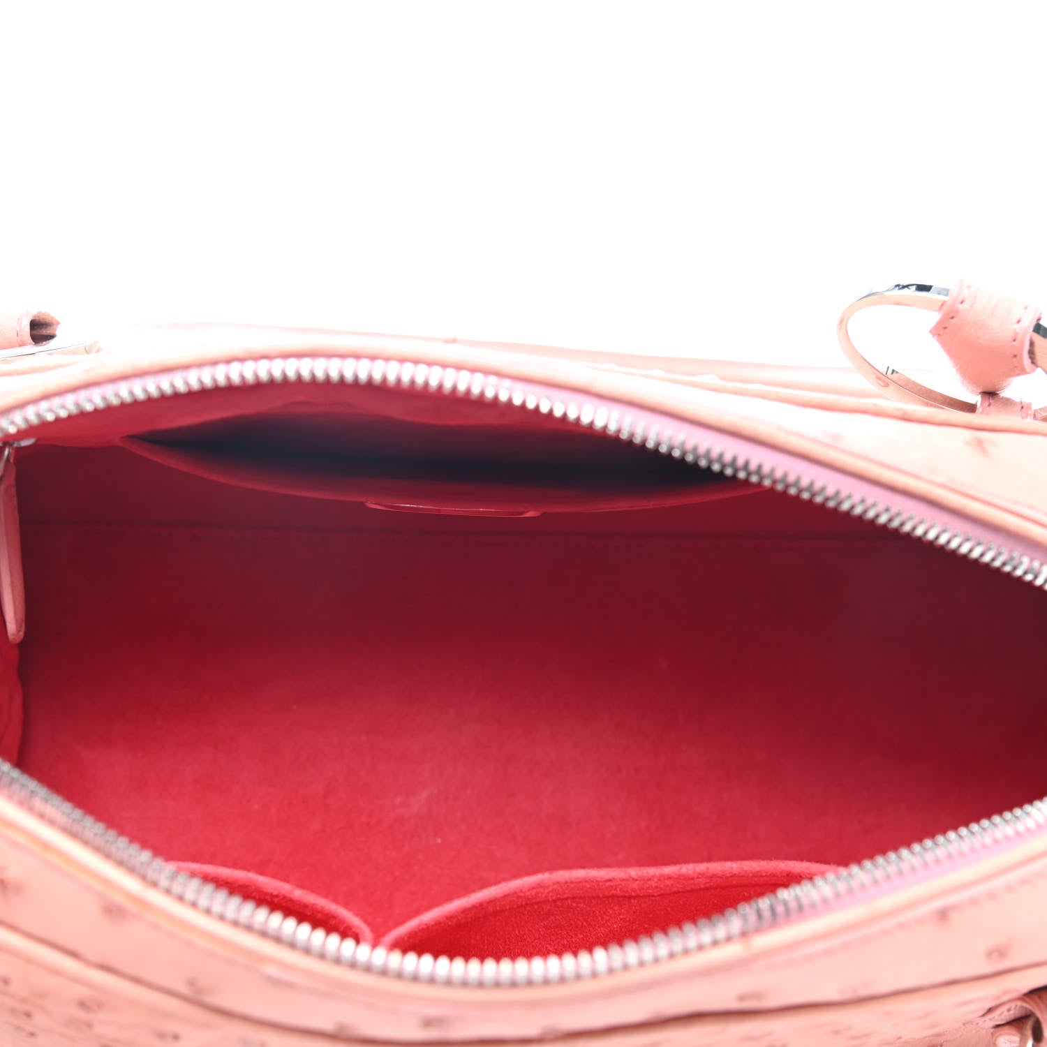 Judith Leiber Ostrich Swarovski Crystal Bowler Bag Rose 4 of 4