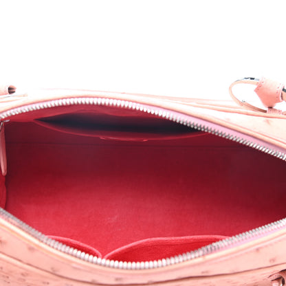 Judith Leiber Ostrich Swarovski Crystal Bowler Bag Rose 4 of 4