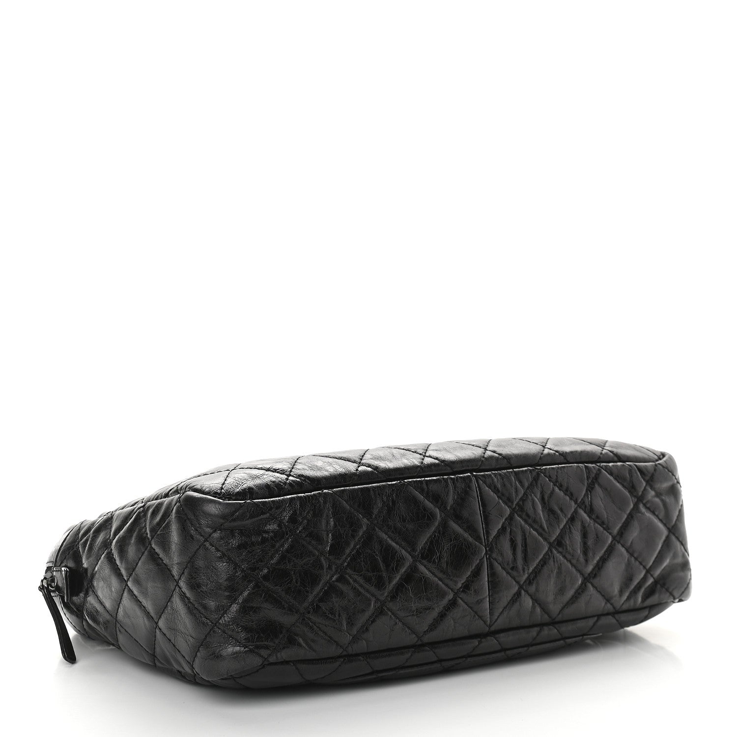 Chanel Aged Calfskin Quilted Large Reissue Camera Case Black 3 of 8