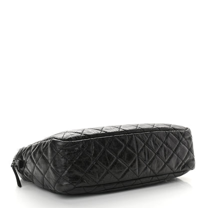 Chanel Aged Calfskin Quilted Large Reissue Camera Case Black 3 of 8
