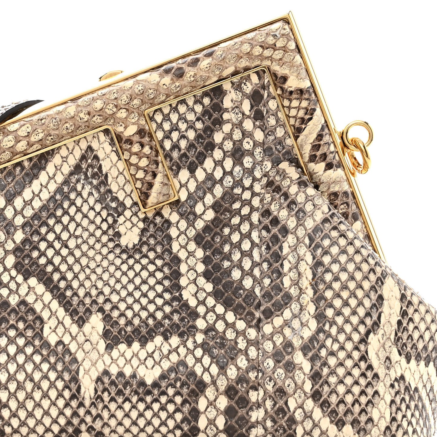 Snakeskin Small Fendi First Daisy Roccia