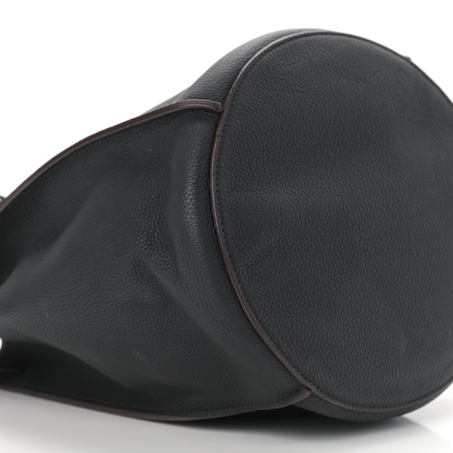 Celine Supple Grained Calfskin Long Strap Big Bag Bucket Black 9 of 10