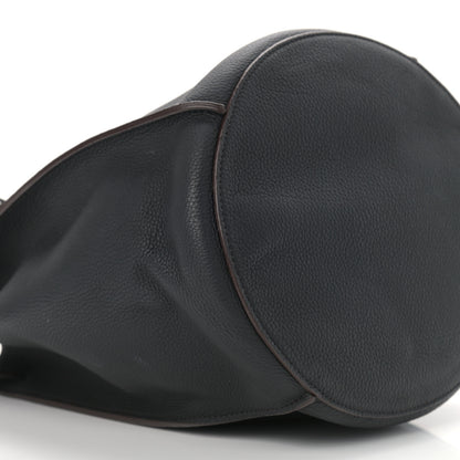 Celine Supple Grained Calfskin Long Strap Big Bag Bucket Black 9 of 10