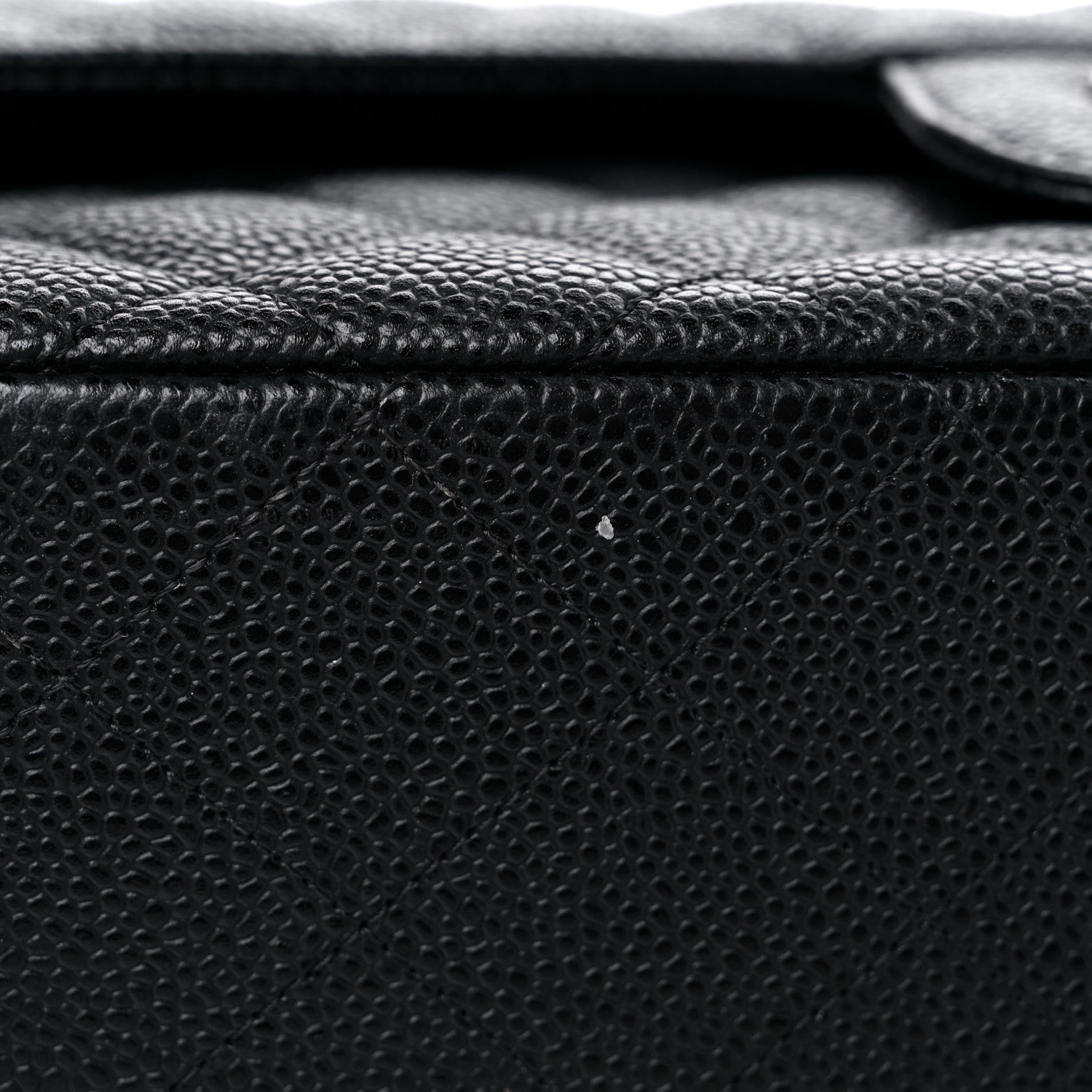 Chanel Caviar Quilted Jumbo Double Flap Black 13 of 14