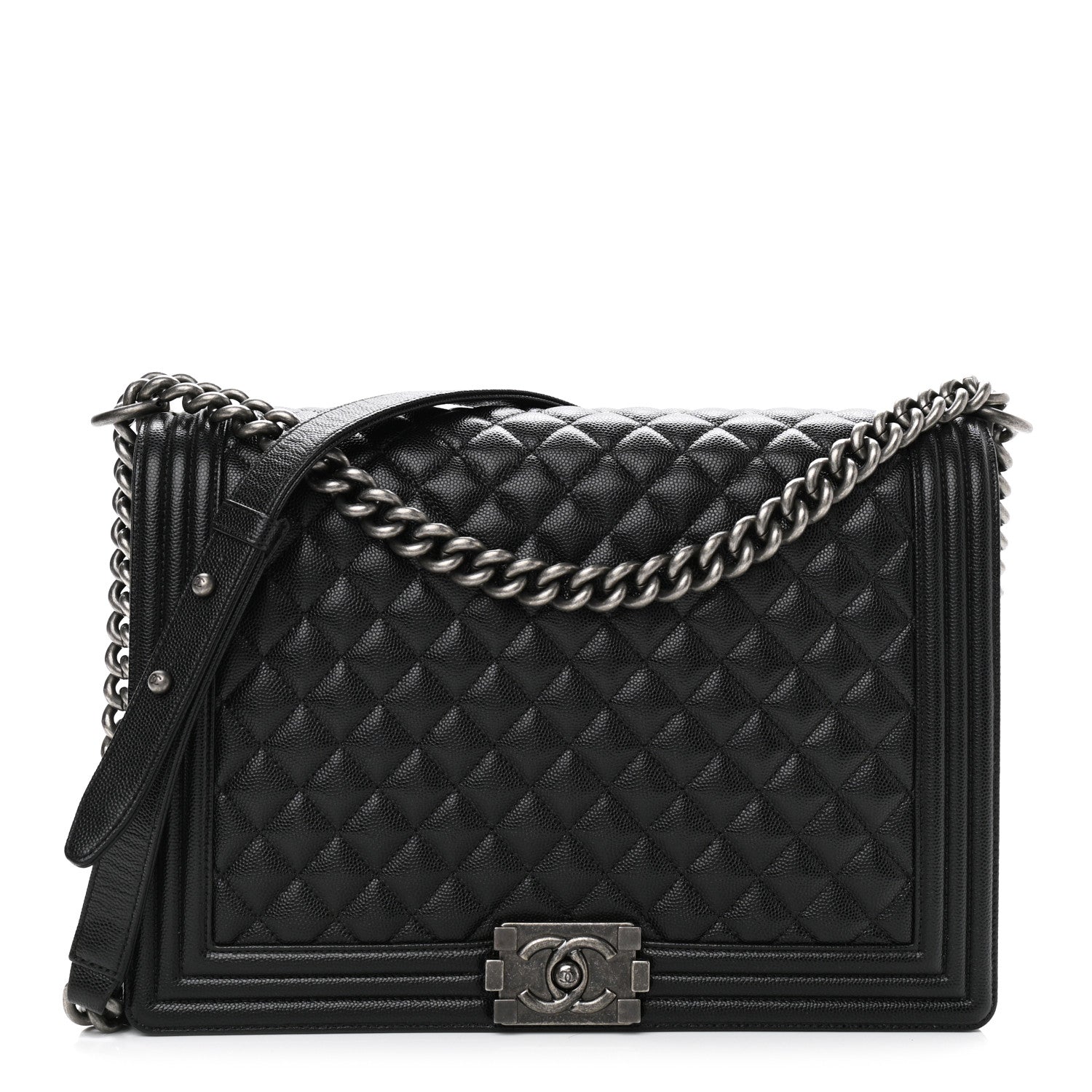 Chanel Caviar Quilted Large Boy Flap Black 1 of 11