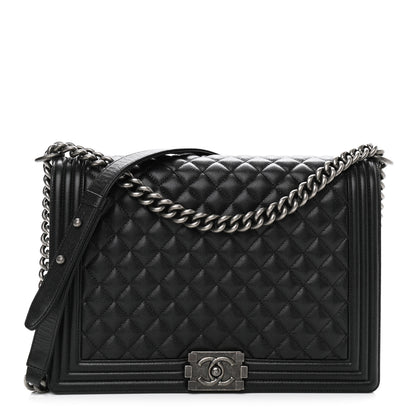 Chanel Caviar Quilted Large Boy Flap Black 1 of 11