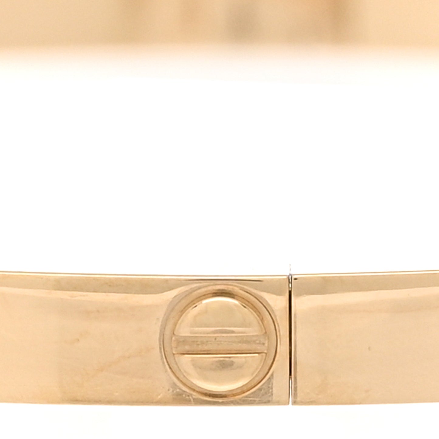 18K Yellow Gold 6 Diamond Small LOVE Bracelet 18