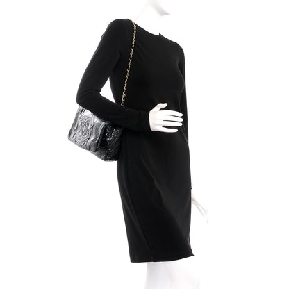 Chanel Vinyl Medium Rock and Chain Flap Black 2 of 8