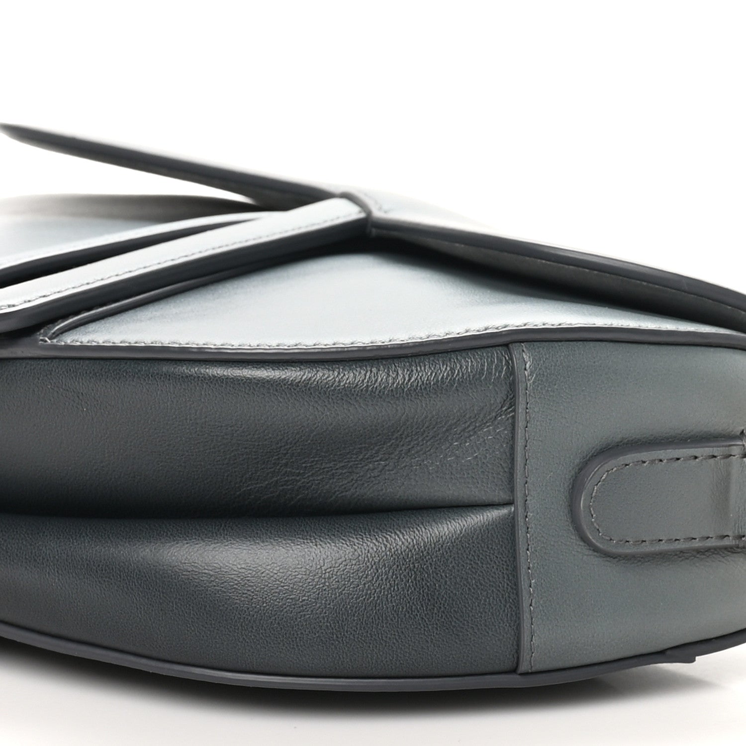Christian Dior Calfskin Saddle Bag Gris 10 of 10