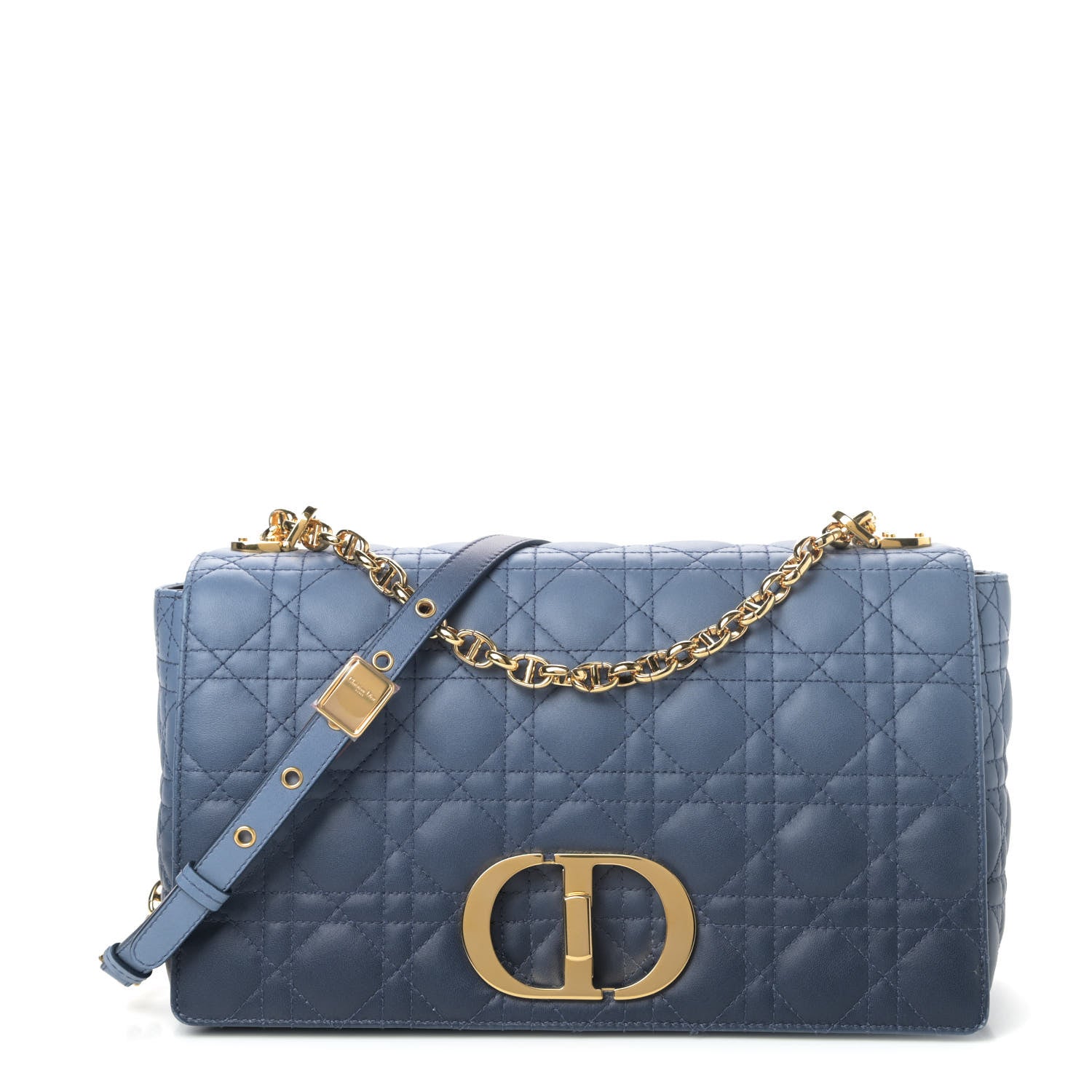 Christian Dior Lambskin Cannage Gradient Large Caro Bag Indigo Blue 1 of 4